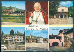 Bergamo Sotto Il Monte Papa Giovanni XXIII Saluti Da Foto FG Cartolina JK2995 - Bergamo