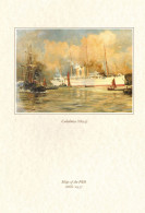 Caledonia Ship Victorian Painting P&O Arcadia October 2000 Menu - Menus
