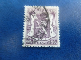 Belgique - Armoirie - Lion - 90c. - Violet - Oblitéré - Année 1940 - - Oblitérés