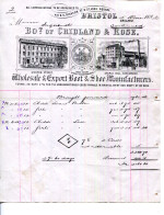 FACTURE.ENGLETERRE.BRISTOL.BOOT & SHOE MANUFACTURERS.CRILAND & ROSE. - Ver. Königreich