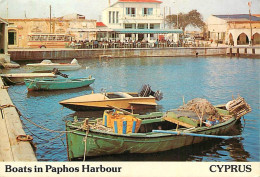 Chypre - Cyprus - Paphos - Boats In Paphos Harbour - Barques Dans Le Port De Paphos - Automobiles - Bus - CPM - Voir Sca - Zypern
