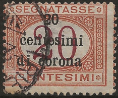 TRTTSx3U3,1919 Terre Redente - Trento E Trieste, Sassone Nr. 3, Segnatasse Usato Per Posta °/ - Trento & Trieste