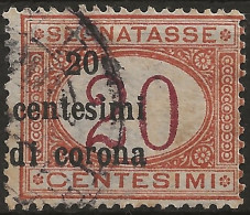 TRTTSx3U7,1919 Terre Redente - Trento E Trieste, Sassone Nr. 3, Segnatasse Usato Per Posta °/ - Trente & Trieste