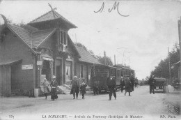 CPA 88 LA SCHLUCHT / ARRIVEE DU TRAMWAY ELECTRIQUE DE MUNSTER - Andere & Zonder Classificatie