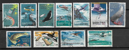 Territoire Antarctique Australien   -    LOT   -  1973.  Oblitérés.  Poissons / Hydravions - Usados