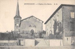 CPA 88 HENNECOURT / EGLISE / MAIRIE - Other & Unclassified