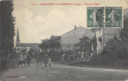 CPA 88 GIRECOURT SUR DURBION / RUE DE L'EGLISE - Autres & Non Classés