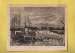 TRAIN . RAIL . 59 - NORD . " ACCIDENT SUR LA LIGNE DE VALENCIENNES À LILLE " - Réf. N°236P - - Prenten & Gravure