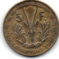 Afrique Orientale Française 5 Francs 1956 - Unclassified