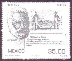 MEXICO - VICTOR HUGO - **MNH - 1985 - Ecrivains