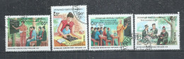 LAOS 1990 - INTERNATIONAL ILLITERACY YEAR - CPL. SET - USED OBLITERE GESTEMPELT USADO - Laos