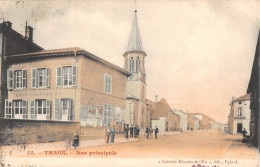 CPA 88 THAON / RUE PRINCIPALE - Thaon Les Vosges