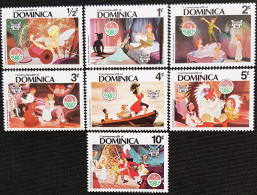Dominique 1980 Christmas - Scenes From "Peter Pan"  Stampworld N° 696 à 702 - Dominica (1978-...)