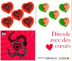 CARNET BC 27 "SAINT VALENTIN. COEURS DE YVES SAINT LAURENT" Autoadhésif. SOUS FACIALE, à Saisir. - Booklets