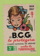 " TIMBRE " LE B.C.G. TE PROTEGERA CONTRE LA TUBERCULOSE / COMITE NATIONAL DE DEFENSE - 12 X 8 CM - Medizin