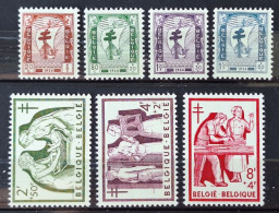 Belgique 1956 N°998/1004   ** TB Cote 33€ - Neufs