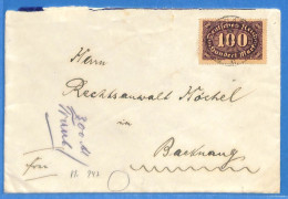 Allemagne Reich 1923 - Lettre De Stuttgart - G31140 - Cartas & Documentos