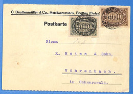 Allemagne Reich 1923 - Carte Postale De Bretten - G31083 - Covers & Documents