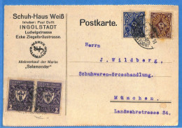 Allemagne Reich 1923 - Carte Postale De Ingolstadt - G31064 - Cartas & Documentos