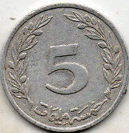 Tunisie 5 Millimes 1960 - Túnez
