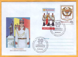 2021 Moldova Moldavie Private FDC 30 Years Since The Creation Of The National Army Of The Republic Of Moldova - Moldova