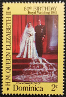 Dominique 1986 The 60th Anniversary Of The Birth Of Queen Elizabeth II  Stampworld N° 969 - Dominica (1978-...)