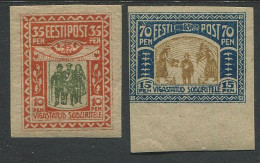 Estonia:Unused Stamps Insured Army Men, 1920, MNH - Estonie