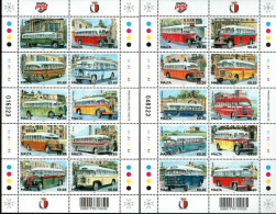 Malta 2011 - Mi.Nr. 1667 - 1686 Kleinbögen - Postfrisch MNH - Autobusse Buses - Malta