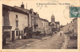 CPA 88 MONTHUREUX SUR SAONE / RUE DE L'EGLISE - Monthureux Sur Saone