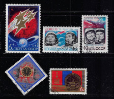 RUSSIA  1974 SCOTT #4255-4258,4261  USED - Oblitérés