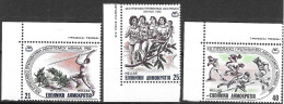 GRECIA - 1982 - CAMPIONATI DI ATLETICA - SERIE 3 VALORI - NUOVA MNH** (YVERT 1461\3 - MICHEL 1483\5) - Nuevos