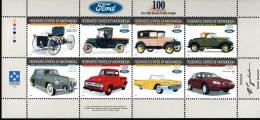 Mikronesien 1996 - Mi.Nr. 501 - 508 Kleinbogen - Postfrisch MNH - Autos Cars Oldtimer Ford - Cars