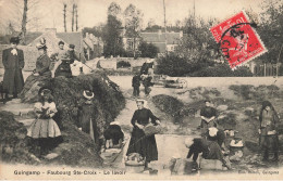 Guingamp * Le Lavoir , Faubourg Ste Croix * Laveuses Lavandières Blanchisseuses Coiffe Costume - Guingamp