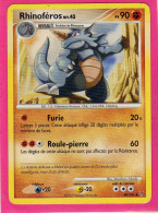 Carte Pokemon Francaise 2010 Platine Vainqueur Suppreme 80/147  Rhinoferos 90pv Bon Etat - Platinum