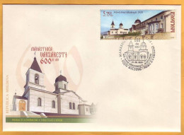 2020  Moldova Moldavie FDC 600 Monastery Of Varzareshty. 1420 Architecture. Bessarabia. Pushkin. - Iglesias Y Catedrales