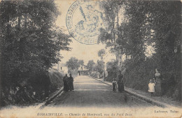 CPA 93 ROMAINVILLE / CHEMIN DE MONTREUIL / VUE DU PETIT BOIS / Cliché Rare - Romainville