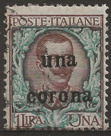 TRDA1U,1919 Terre Redente - Dalmazia, Sassone Nr. 1, Francobollo Usato Per Posta °/ - Dalmatien