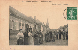 Flers * 1908 * La Grande Rue * Villageois Enfants - Other & Unclassified