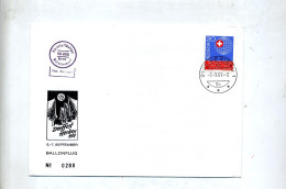 Lettre Cachet Herisau Vol Ballon - Poststempel