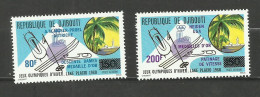 Djibouti POSTE AERIENNE N°141, 142 Neufs** Cote 5.70€ - Djibouti (1977-...)