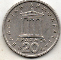 Grece  20 Drachmai 1984 - Grecia