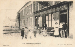 La Chapelle Reine * Devanture Café BOUDIN Restaurant * Commerce * Villageois Village Enfants - La Chapelle La Reine