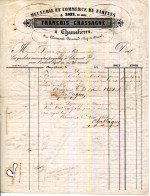 FACTURE.63.CHAMALIERES.MEUNERIE & COMMERCE DE FARINES & SONS.FRANÇOIS CHASSAGNE.1854. - 1800 – 1899