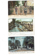 Lot 3 Cpa - Mexique - VERACRUZ - Indios Jornaleros - Canal De La Viga - Animation - Mexique