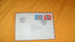 ENVELOPPE DE 1970.../ CACHETS COVILHA CITADE LISBOA CTT...POUR PONT A CELLES HAINAUT BELGIQUE + TIMBRES X2 - Storia Postale