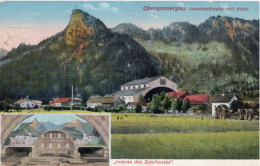 OBERAMMERGAU - PASSIONSTHEATER MIT KOFEL - INNERES DES SPIELHAUSES - CARTOLINA FP SPEDITA NEL 1910 - Oberammergau