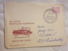 100 Jahre Freiwillige Feuerwehr Beeskow/Mark - Sobres - Usados