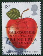 APPLE Science Fruit ISAAC NEWTON (Mi 1101) 1987 Used Gebruikt Oblitere ENGLAND GRANDE-BRETAGNE GB GREAT BRITAIN - Oblitérés