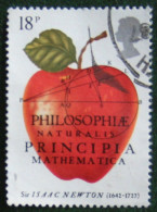 APPLE Science Fruit ISAAC NEWTON (Mi 1101) 1987 Used Gebruikt Oblitere ENGLAND GRANDE-BRETAGNE GB GREAT BRITAIN - Usados