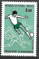 ANDORRA FRANCESE - 1986 - MONDIALI DI CALCIO IN MESSICO - NUOVO MNH** (YVERT 350 - MICHEL 371) - Nuevos